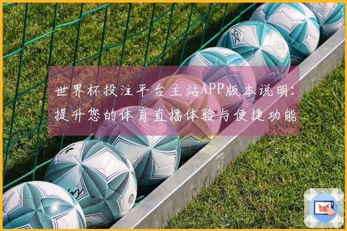 世界杯投注平台主站APP版本说明：提升您的体育直播体验与便捷功能介绍